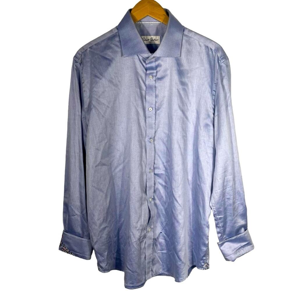 Robert Graham Long Sleeve Button Down Flip Cuff Size 43/17